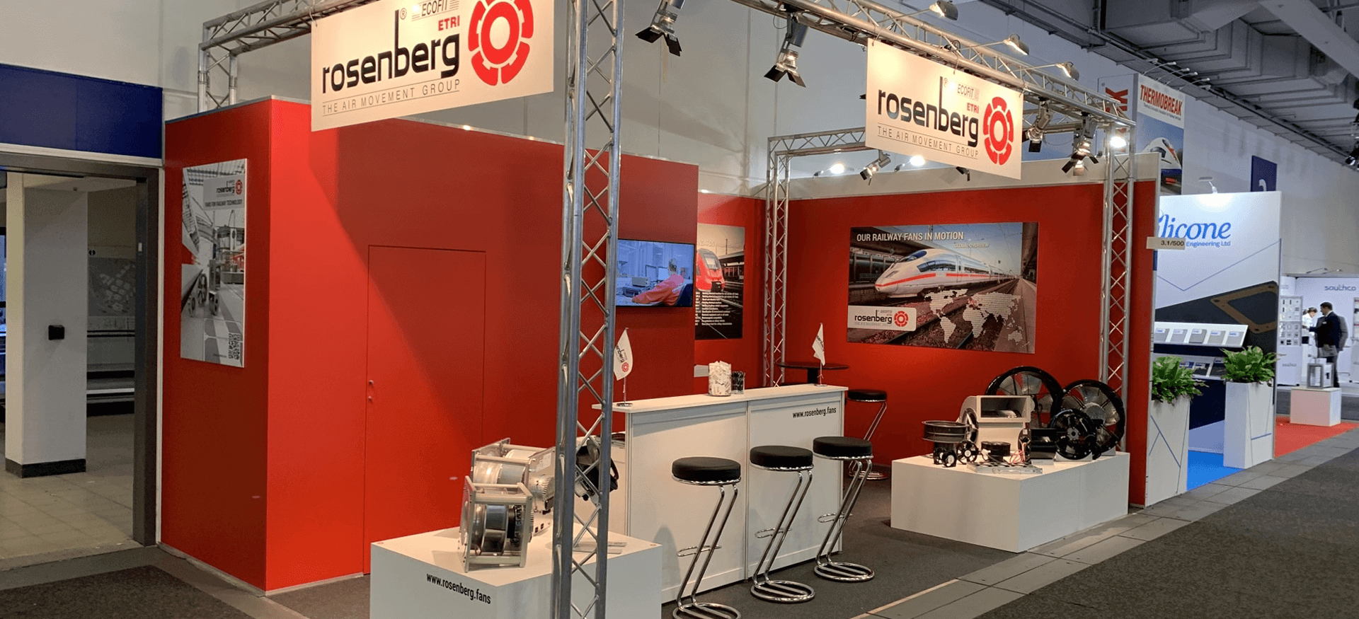 Stand Rosenberg sur le salons Innotrans 2022